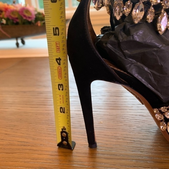 𝅺💕aquazurra Swavroski crystal sandals.  Worn once.  Size 6 - Picture 6 of 7